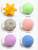 6-Piece Silicone Baby Sensory Ball Set