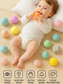 6-Piece Silicone Baby Sensory Ball Set