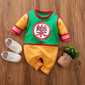 Anime Print Cotton Baby Long-Sleeve Romper