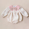Embroidered Cotton Baby Girl Summer Romper