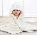 Hooded Coral Fleece Baby Bath Towel