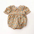 Embroidered Cotton Baby Girl Summer Romper