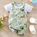 Zoo Animal Print Baby Romper