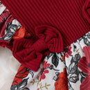 Floral Bow Baby Girl Summer Romper