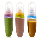 120ml Silicone Baby Squeeze Feeder with Spoon
