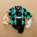 Anime Print Cotton Baby Long-Sleeve Romper