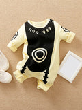 Anime Print Cotton Baby Long-Sleeve Romper