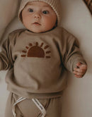 2-Piece Cotton Baby Sweatshirt & Trousers Set