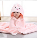 Hooded Coral Fleece Baby Bath Towel