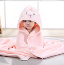Hooded Coral Fleece Baby Bath Towel